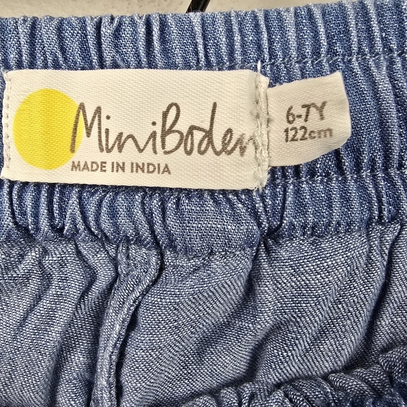 MINI BODEN Ruffle Tiered‎ Woven Skort Multi-color Rainbow Girls Size 6-7 Years - Picture 5 of 8